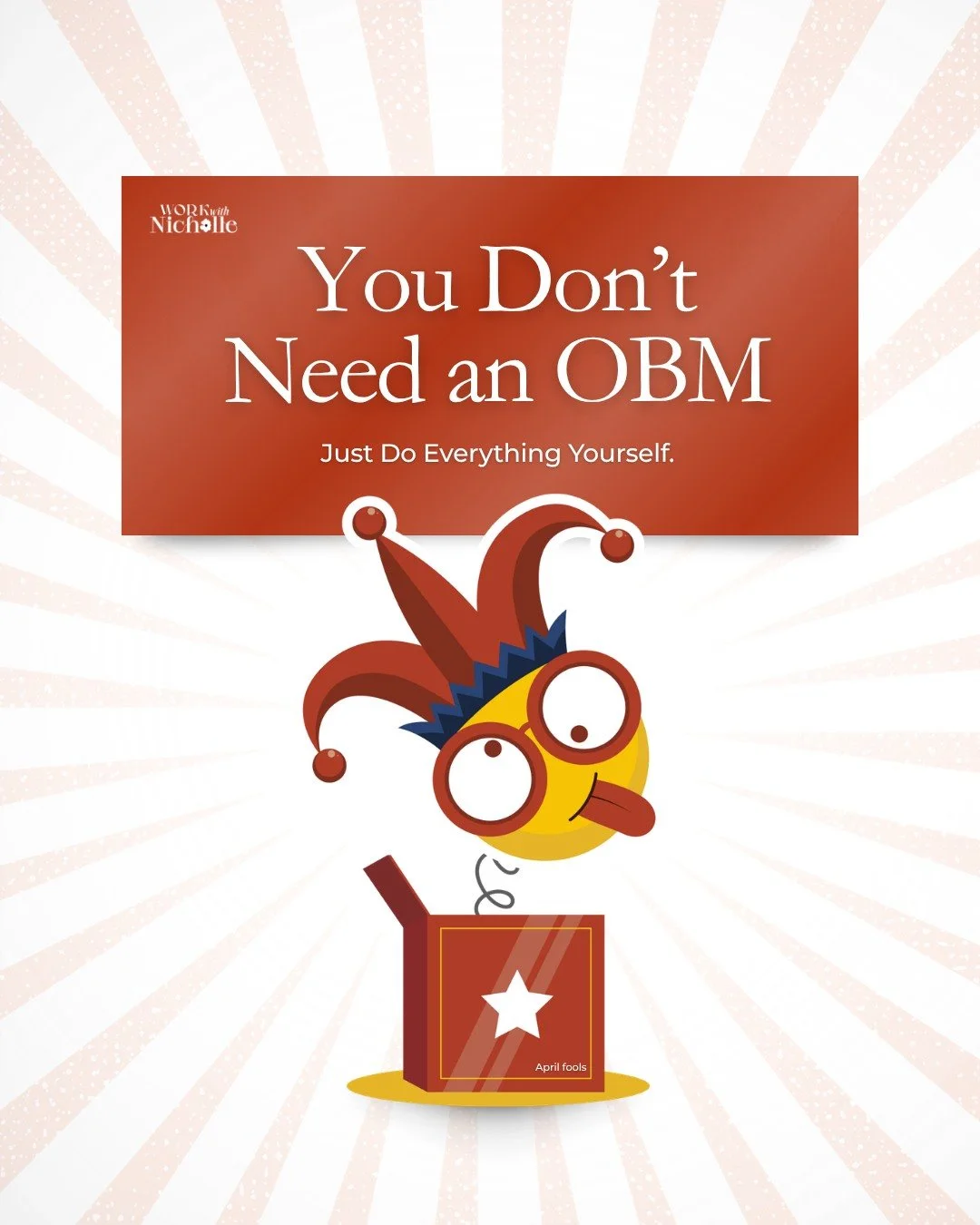 Just handle your inbox, manage your team, build your systems, follow up on tasks, organize your backend, set up automations, and run your entire business&hellip; all by yourself.

Totally sustainable, right?

Kidding. (&hellip;kind of)

Most business