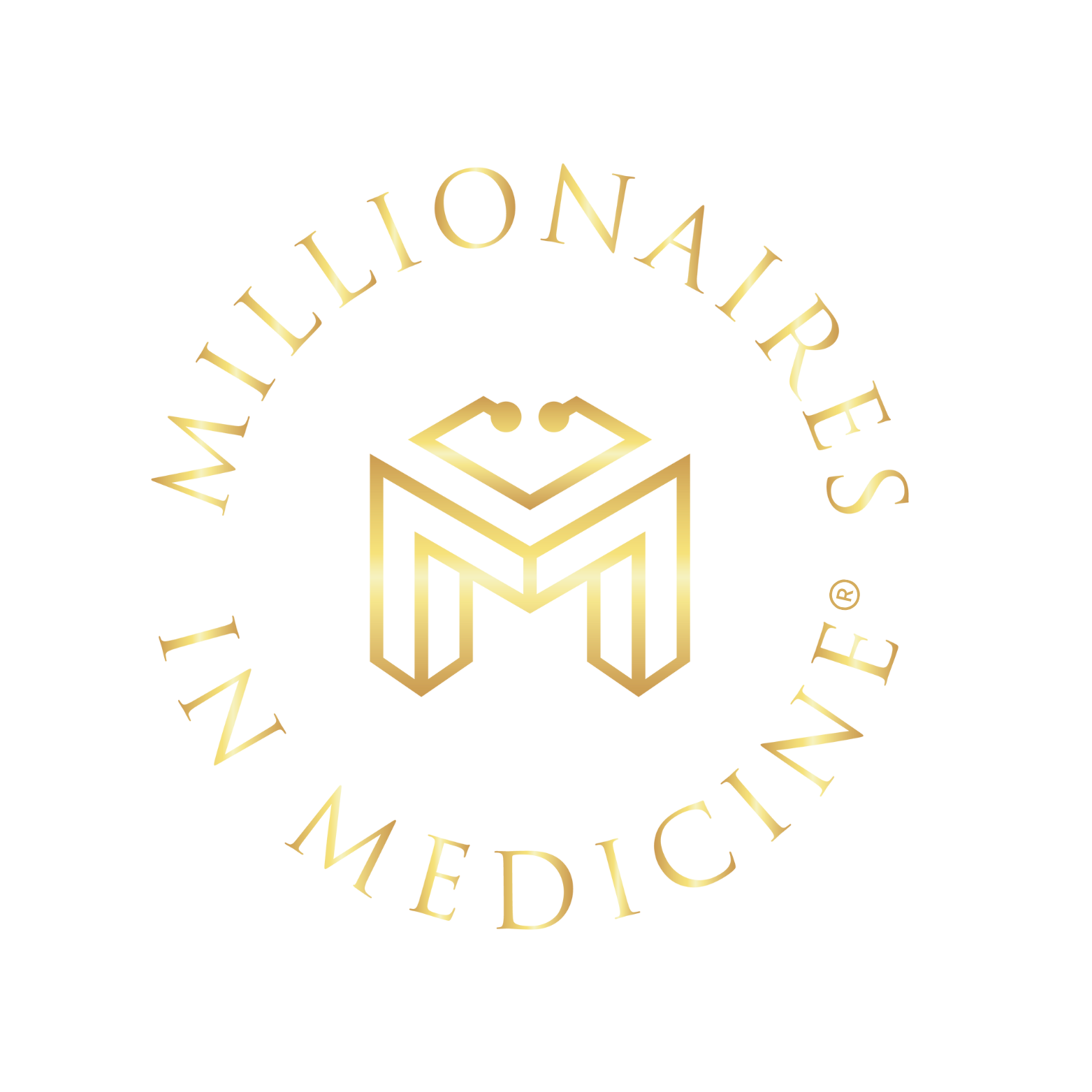 Illuminated gold logo of the National Academy of Education with a graduation cap in the center.