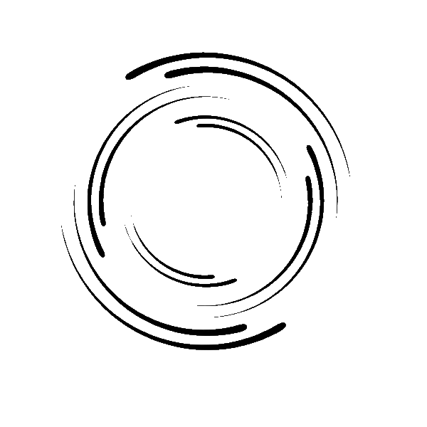 Symbole d'un cercle avec des flèches tournantes, représentant un processus ou un cycle.