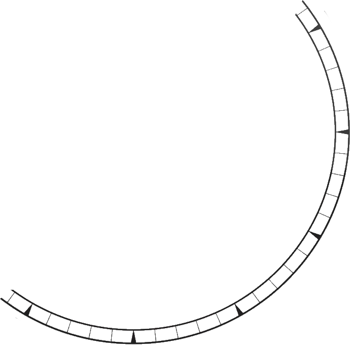 Un cadran d'horloge analogique sans aiguilles visible.