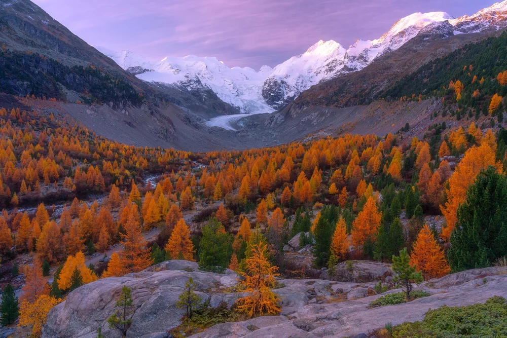 The Swiss Alps during autumn