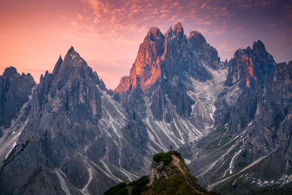 Cadini di Misurina in the Dolomites during autumn