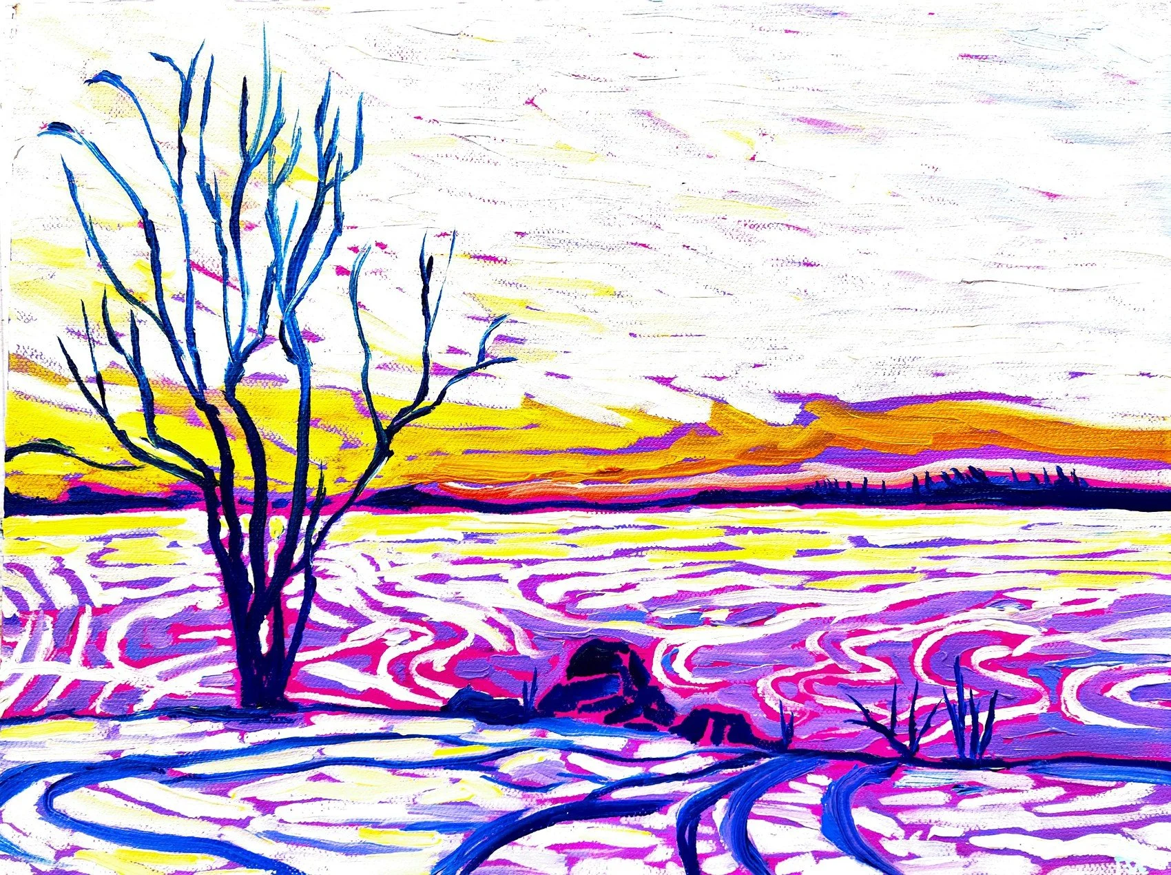 Sebago Lake Tire Tracks #2