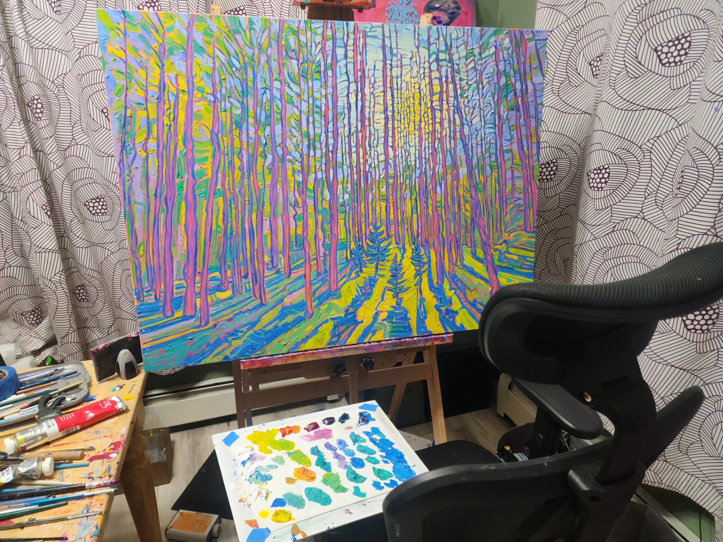 Wet Paint! Orris Falls (plus NHAA Gallery this month!)