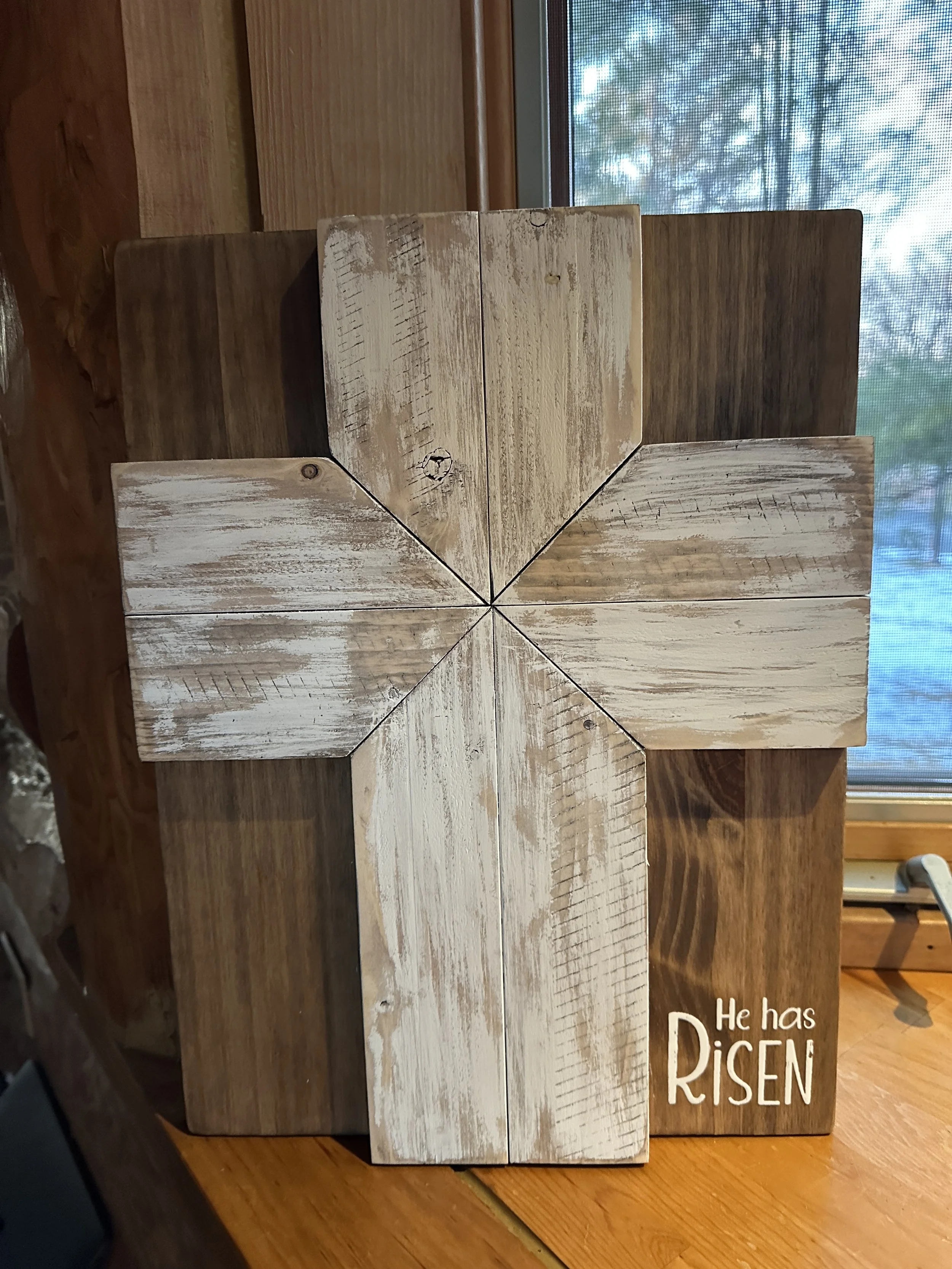 Rustic Wood Cross Wall Art