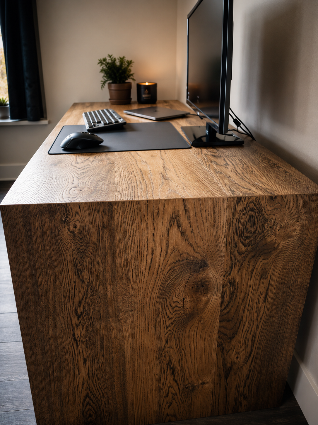 Waterfall Oak Desk