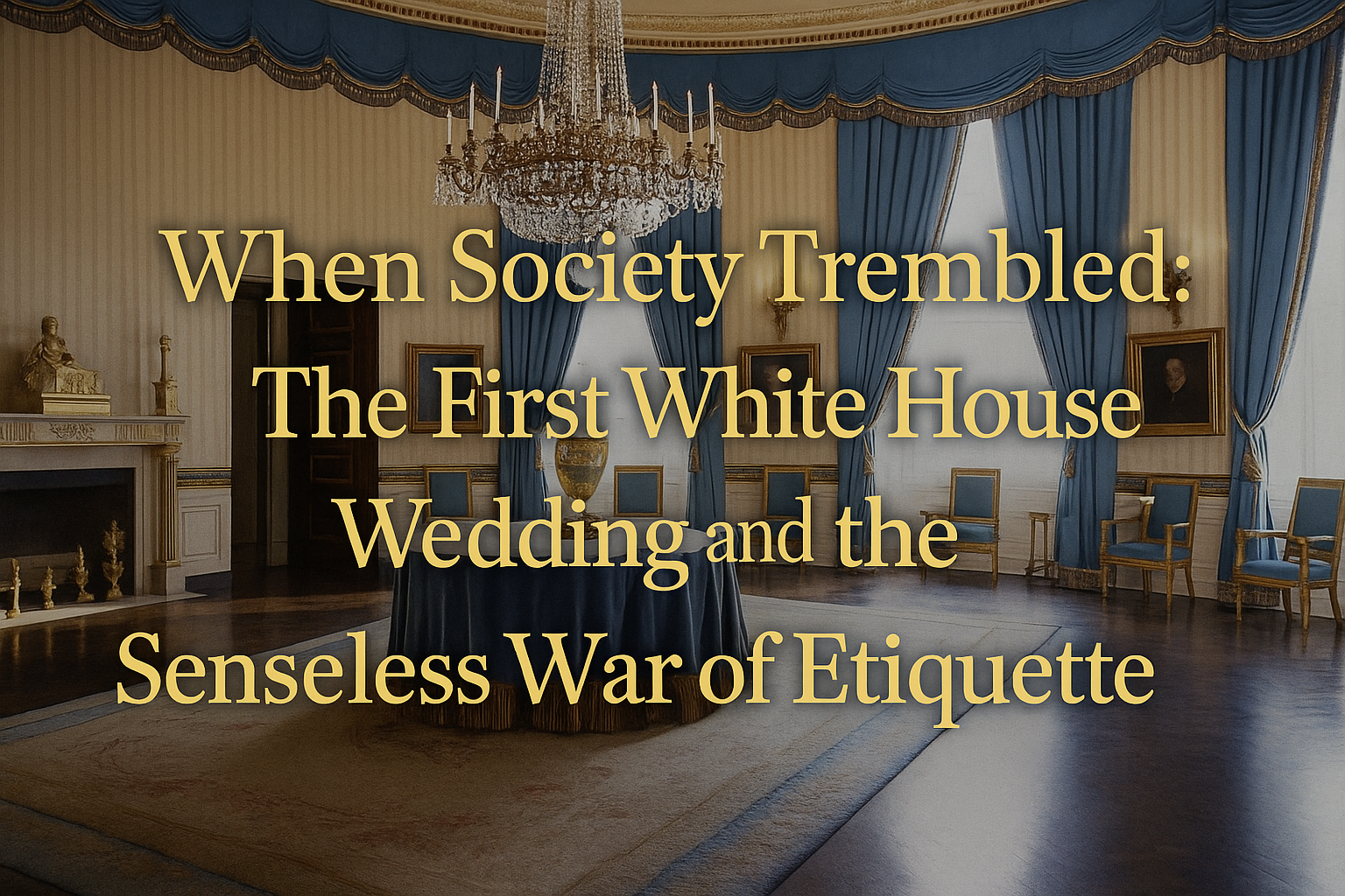 When Society Trembled: The First White House Wedding and the Senseless War of Etiquette