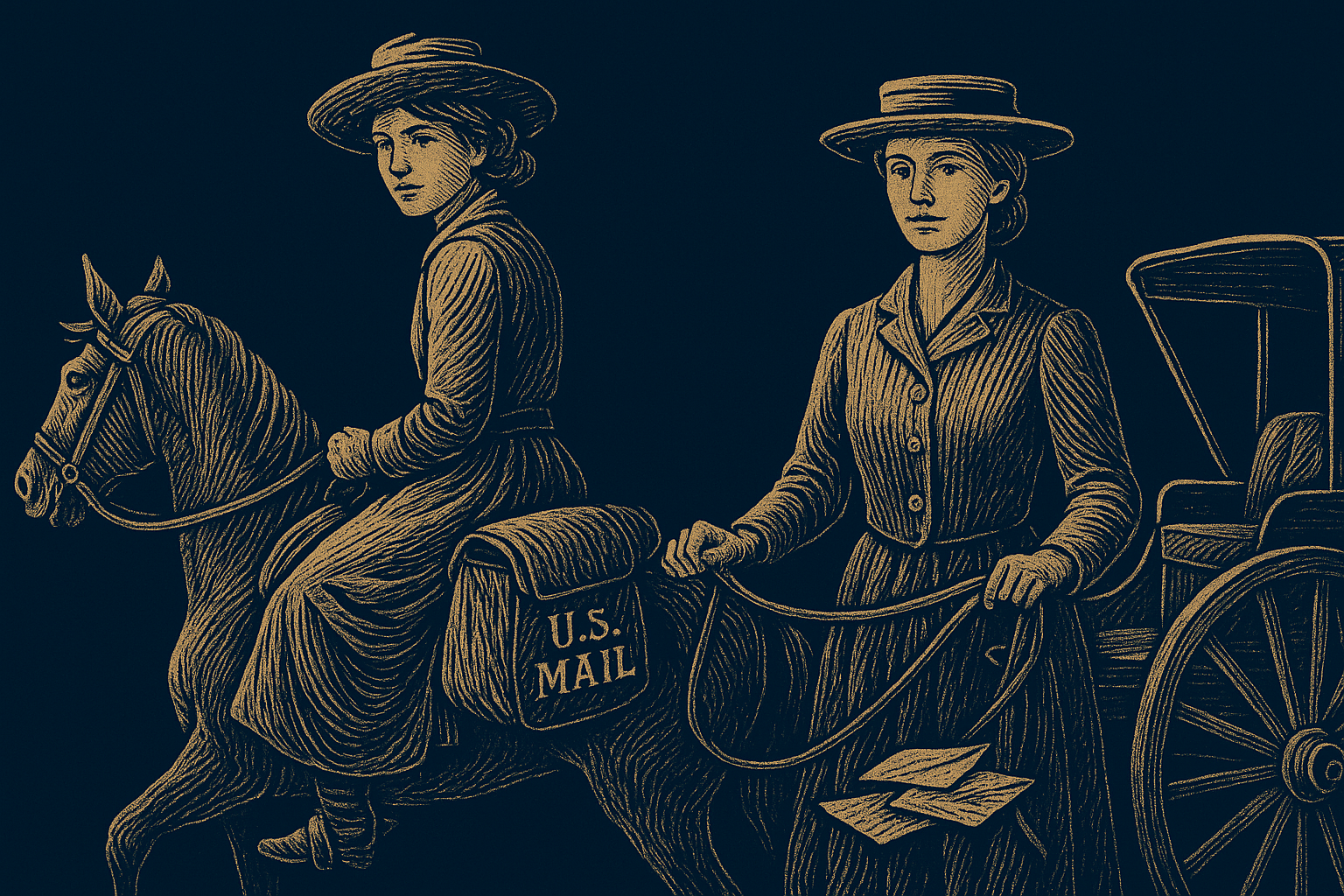 GIRL MAIL CARRIERS