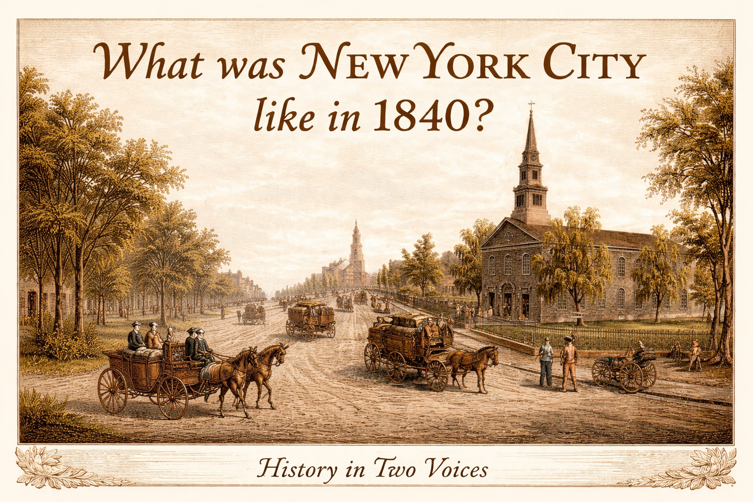 What Was New York City Like in 1840?