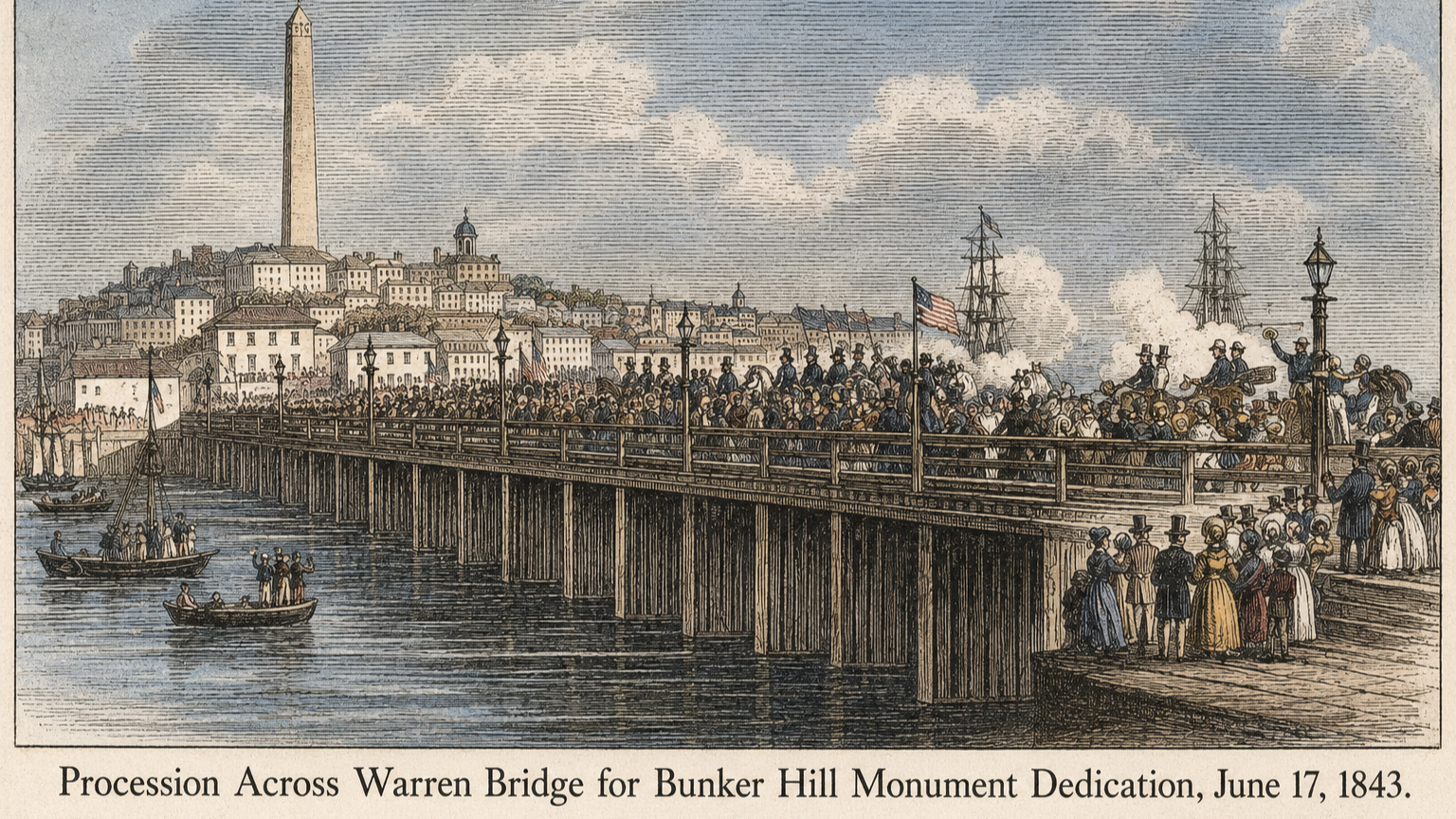 A Monument Dedicated, A Statesman Lost: Bunker Hill, 1843
