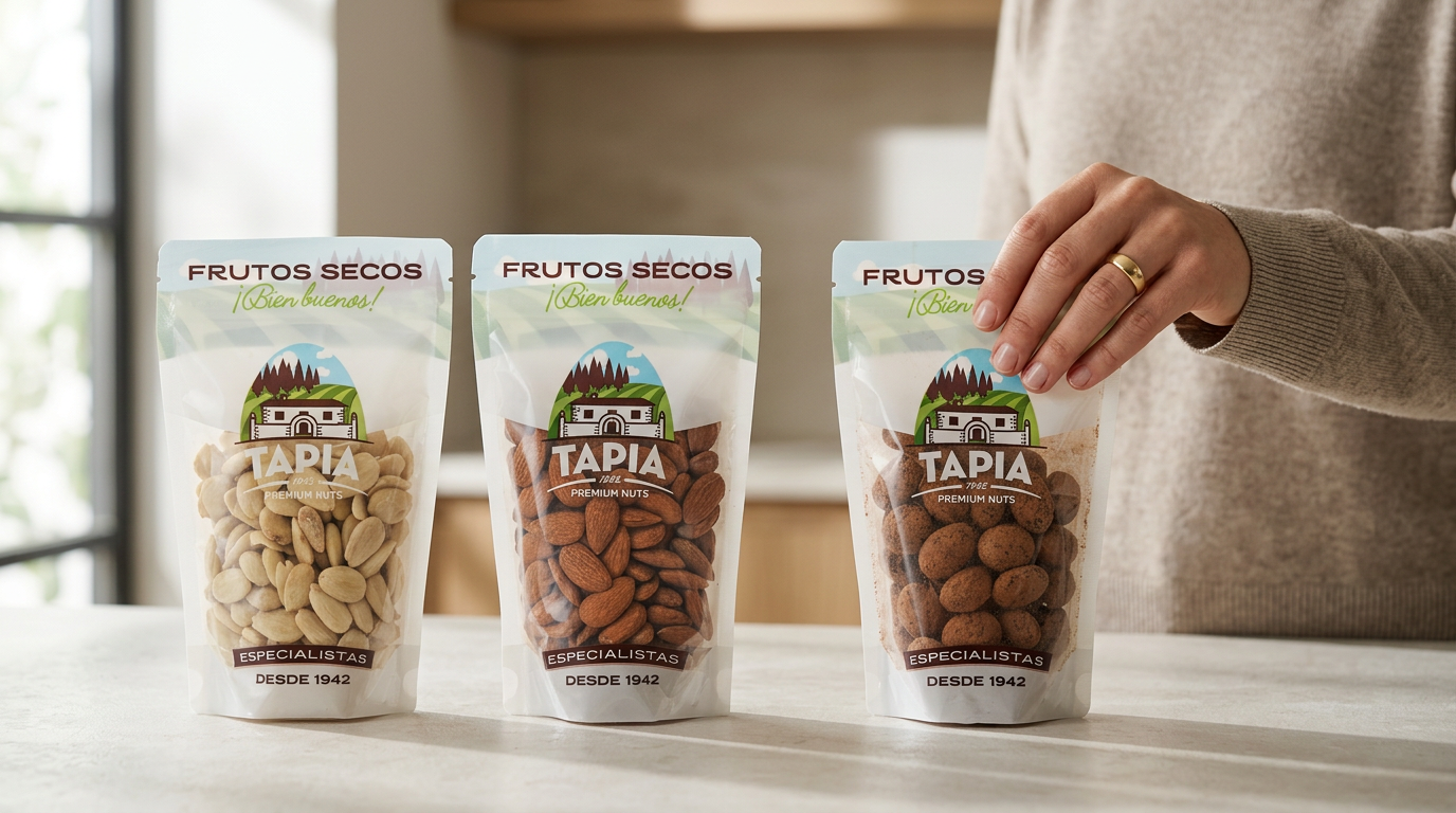 Tapia premium Almonds- 3pack Raw, Blanched & Milk chocolate