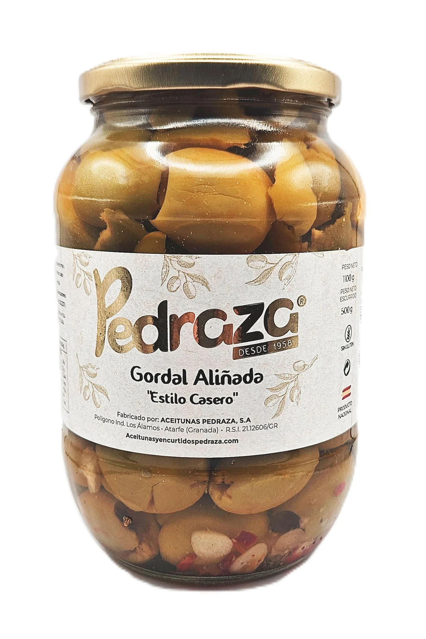 Gordal Alinada "Estilo Casero" Marinated Olives
