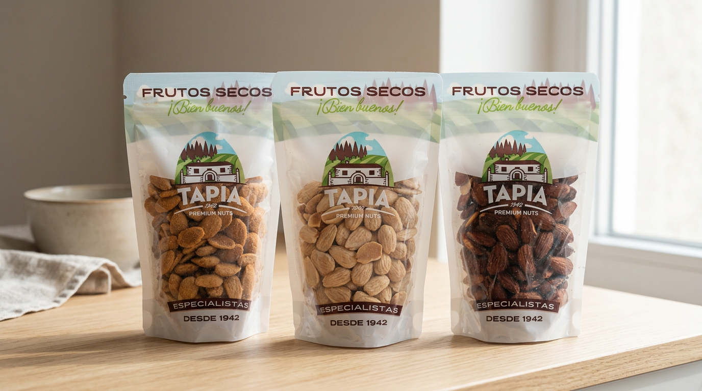 Tapia Premium Almonds - 3 pack fried, BBQ & smoked