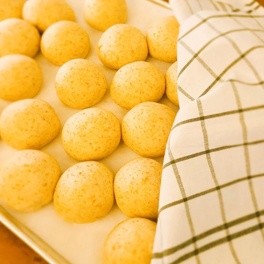 tweeback buns ready to bake.