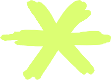 Light green asterisk or star-shaped figure on a transparent background.