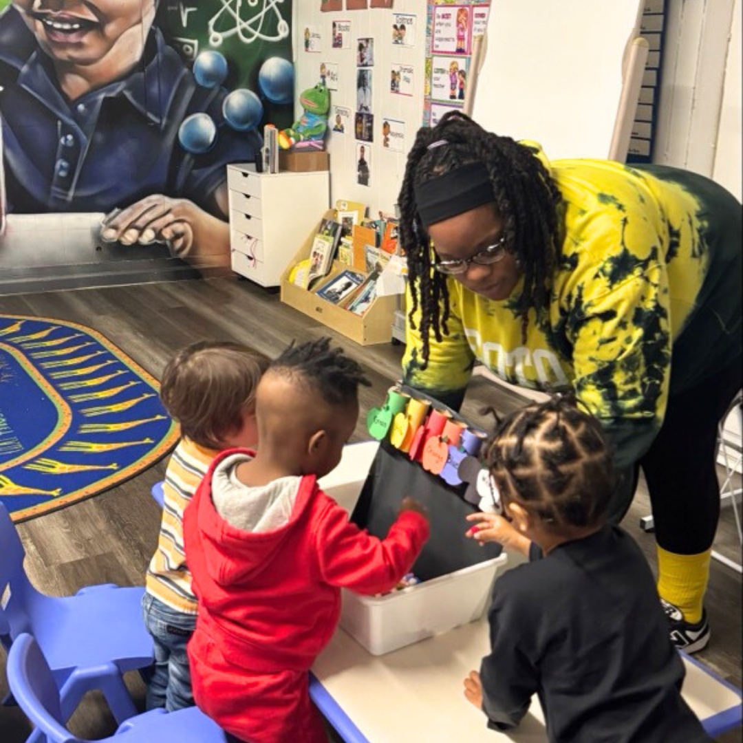 Color identification activity with toddler 3