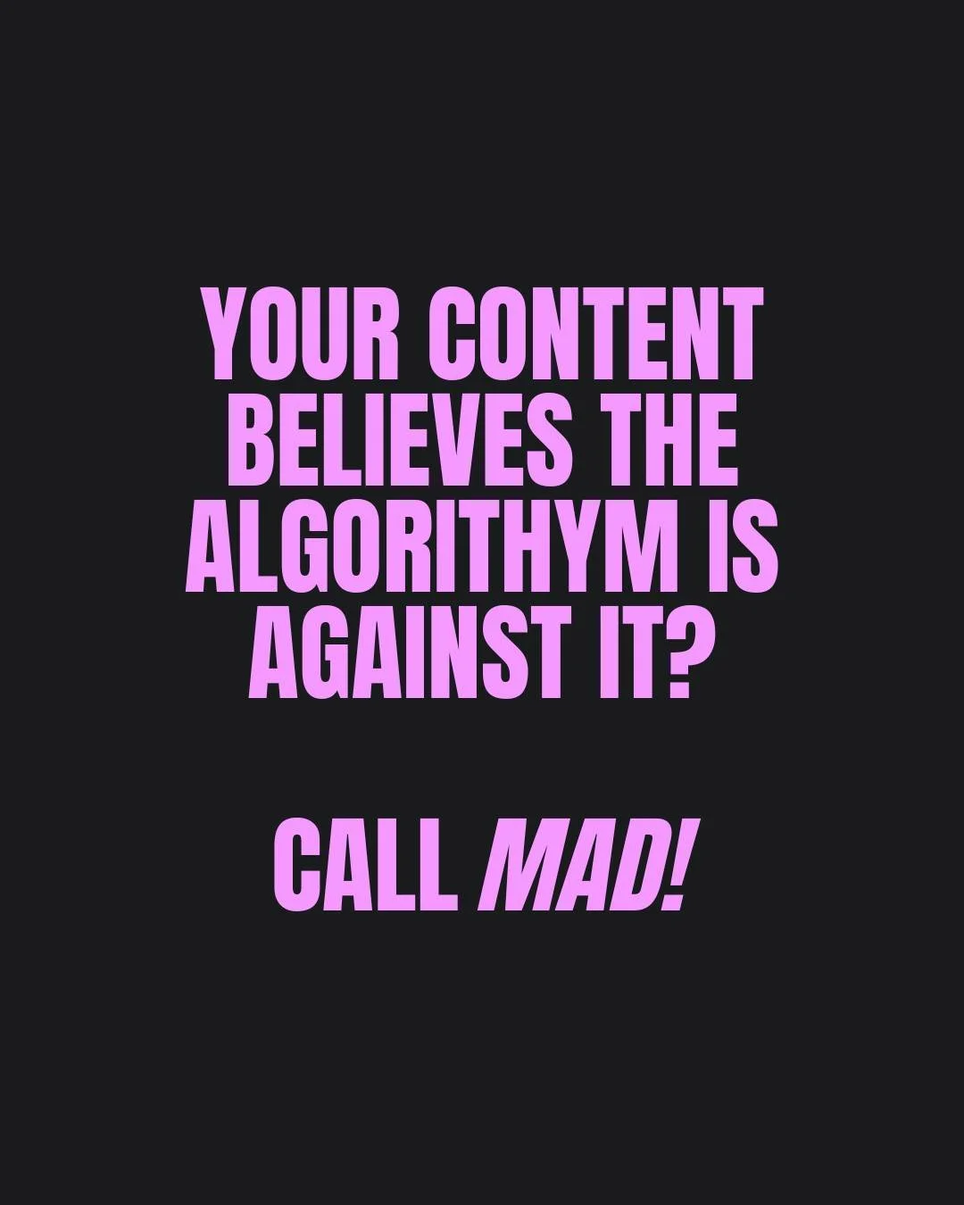 Symptoms vary. Treatment stays the same: Call MAD for crazy good content!

👉 mad-studio.ai

#AI #aivideo #aicontent #aicreation