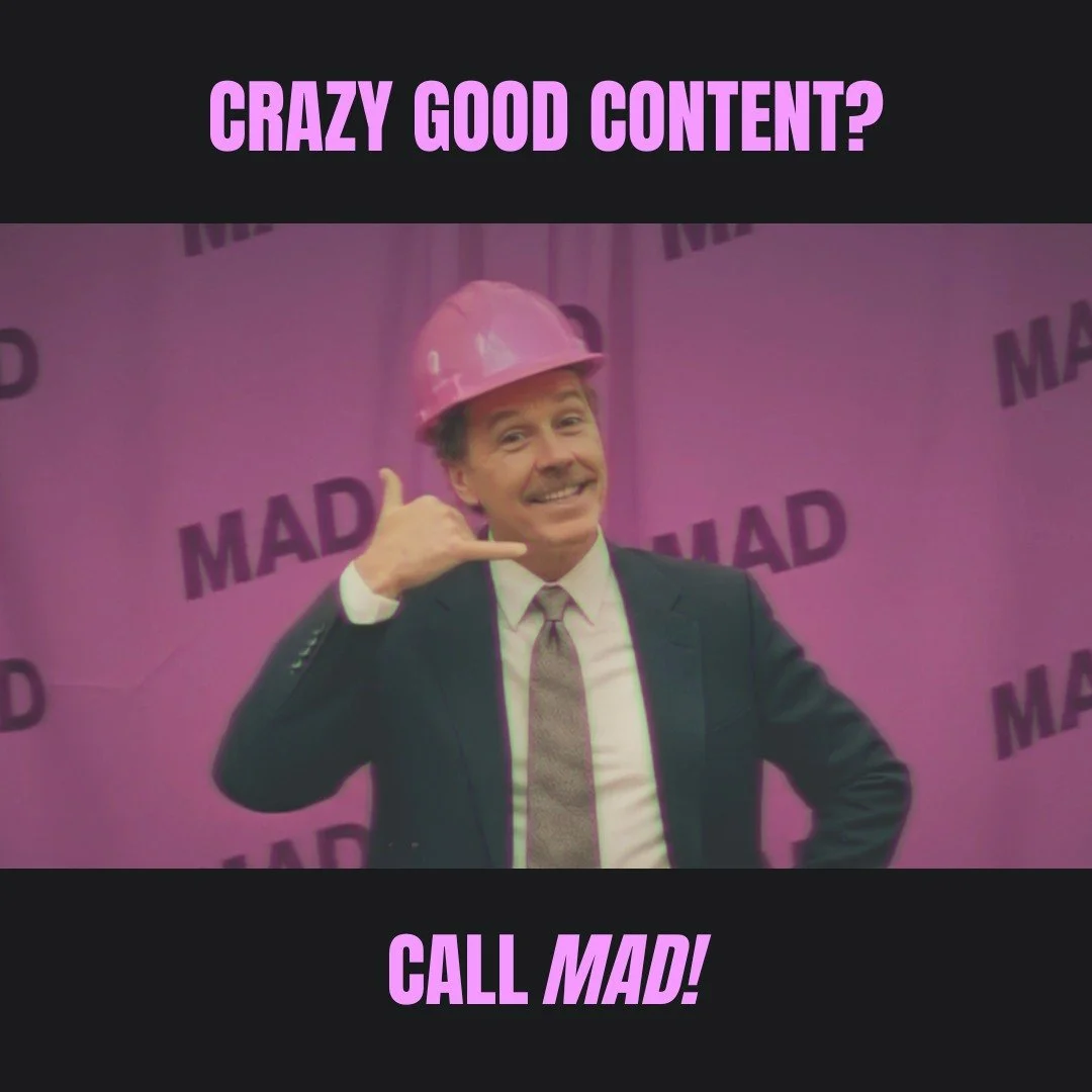 MADness may sound like chaos. But there&rsquo;s a clear path to crazy good content, and every step follows a proven process to make sure your content travels further than ever before.

Content build to lift off.
That&rsquo;s MAD.

#aifilm #aicontent 