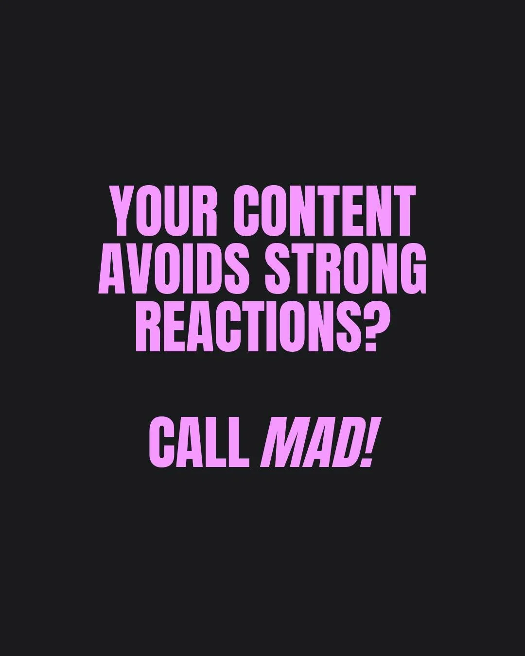 Symptoms vary. Treatment stays the same: Call MAD for crazy good content!

👉 mad-studio.ai #ai #aivideo #aicontent