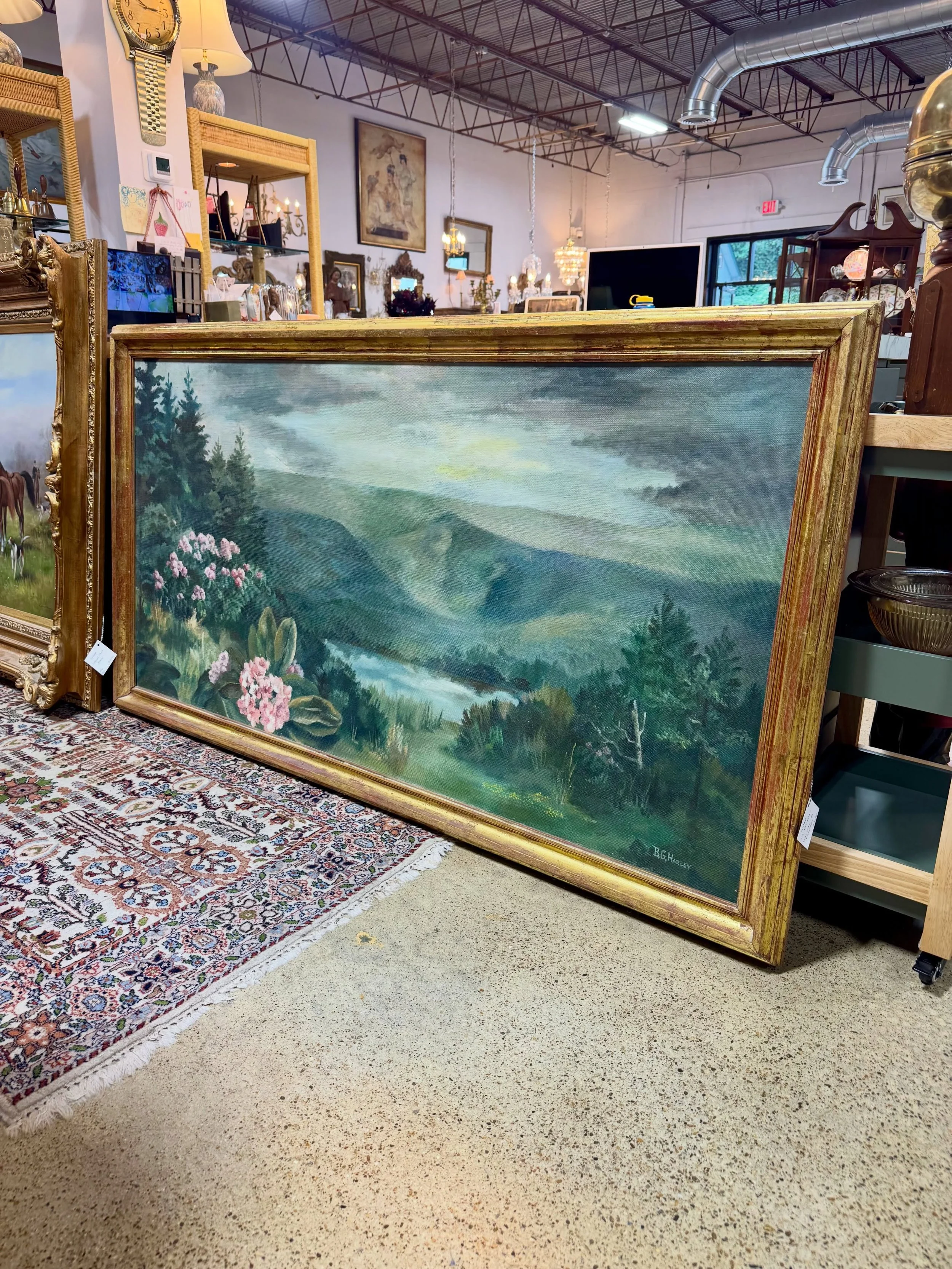 Two new big and beautiful art pieces 🖌️

First shown, vintage oil painting by BG Harley, &ldquo;Lula Lake&rdquo;
Second shown, vintage framed hunt scene

Comment here and let us know if you&rsquo;d like further details.

#OilPainting #Art #CircaChat