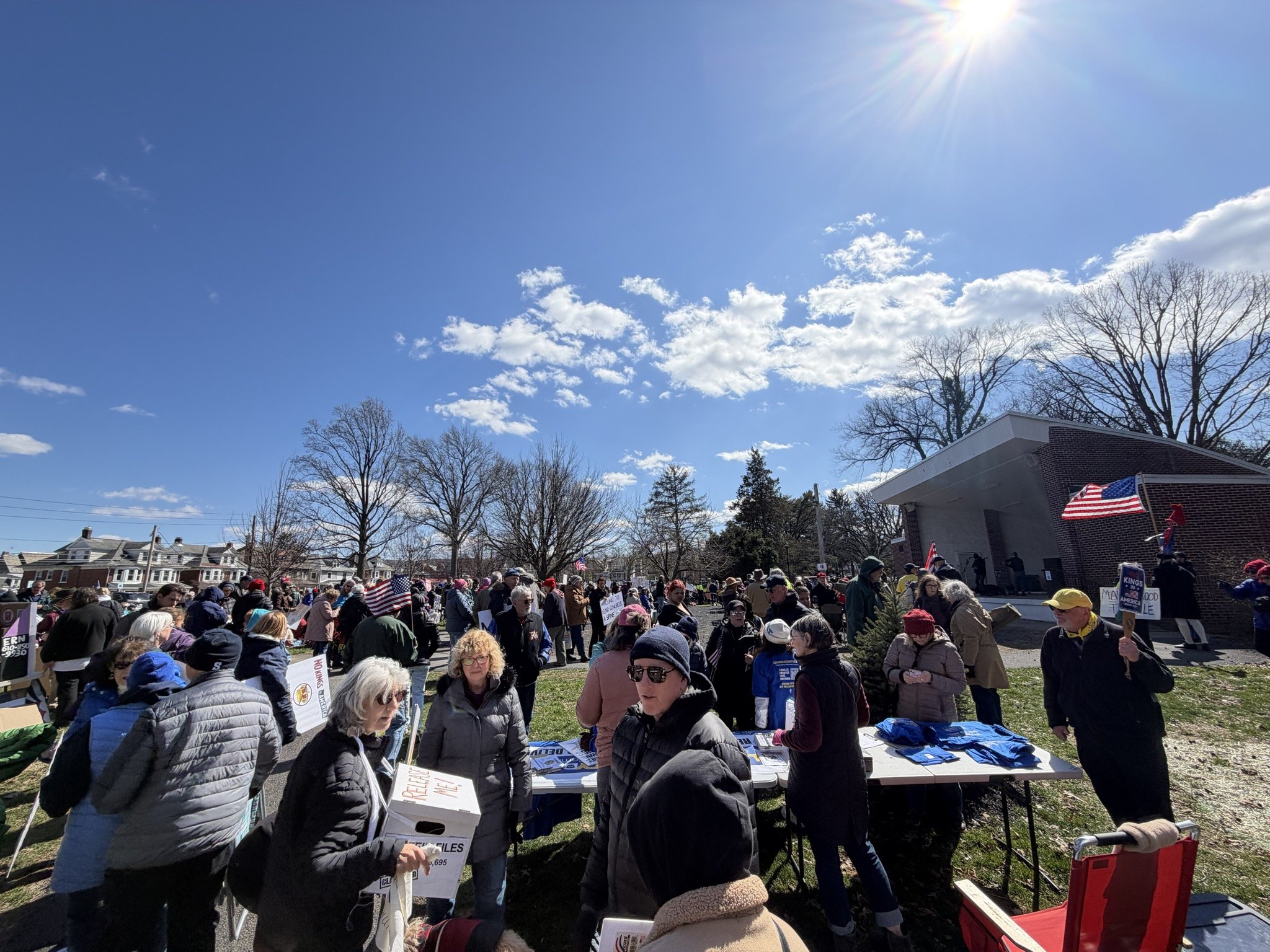 March 28, 2026: LVYD attends No Kings 3 in Bethlehem, PA.