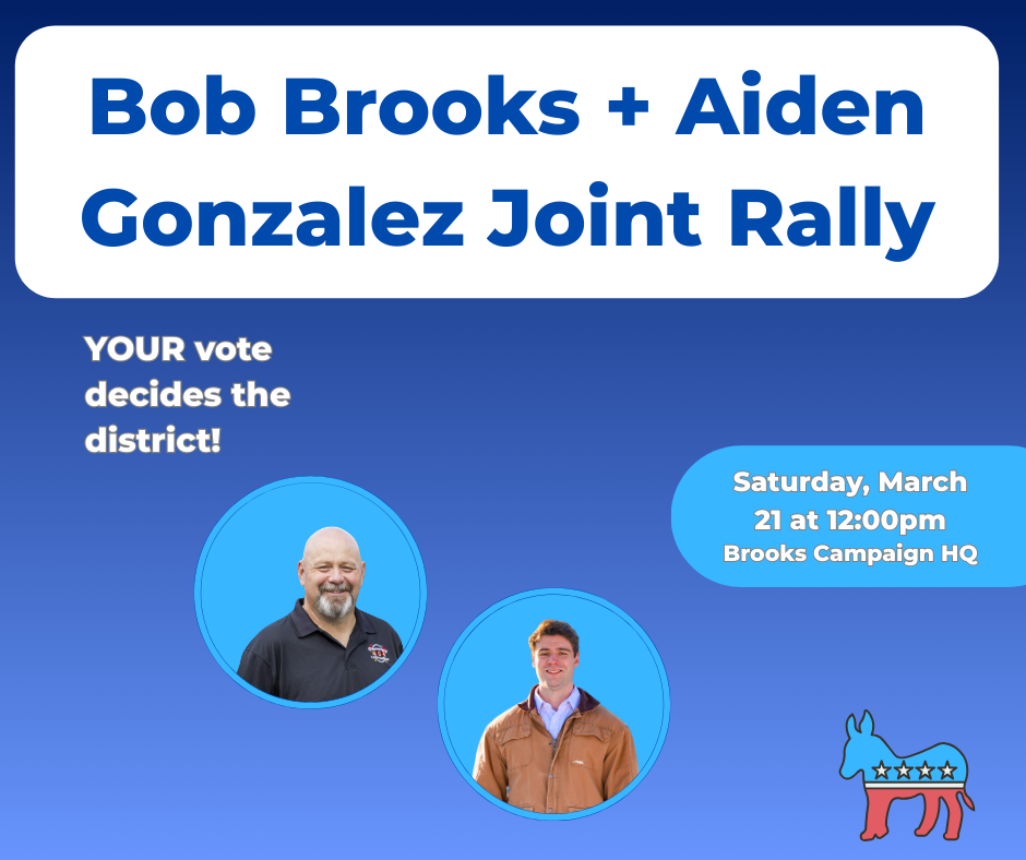 March 21, 2026: LVYD Vice President Aiden Gonzalez and Congressional Candidate Bob Brooks host a rally.