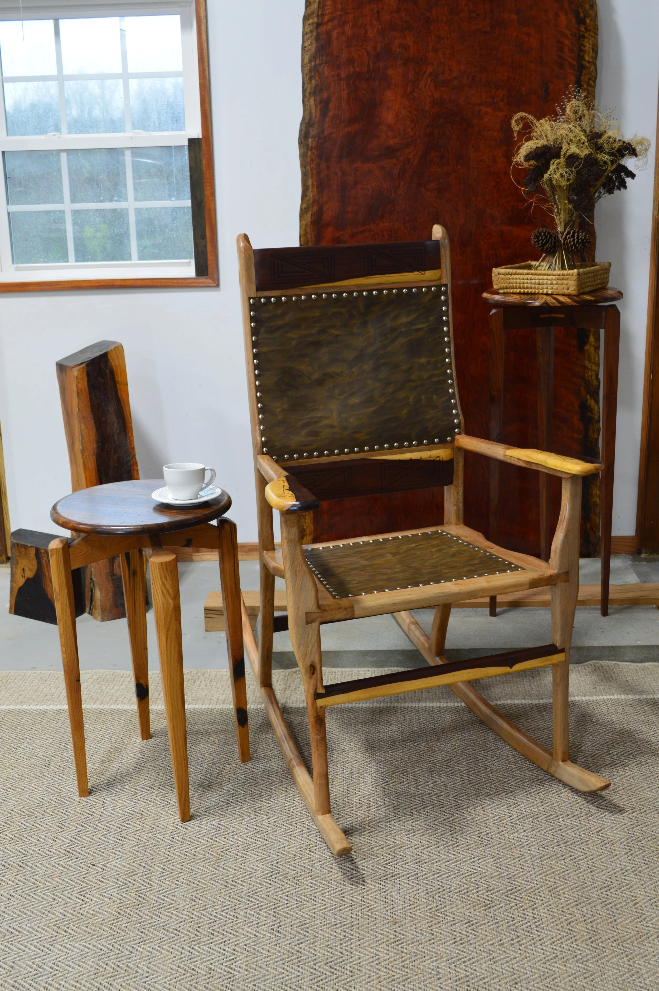 Katalox and Maple Rocking Chair