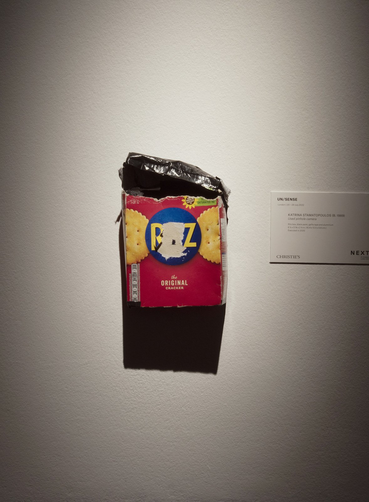 Installation of Un/Sense, the first edition of NEXT, Christies, London 2022, Curated by Pia Zeitzen and Sasha Shevchenko 