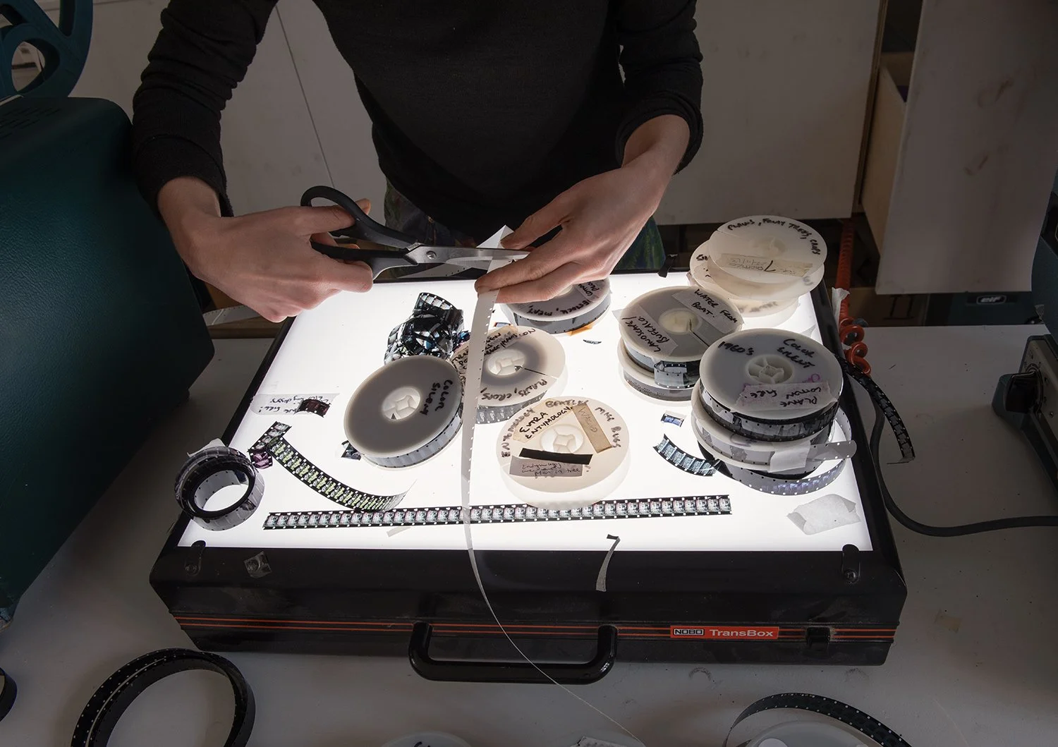 Documentation from film editing for DOMESTIC and the Dispersion of Contents, book launch + performance + Discussion at Reference Point, London, 2025