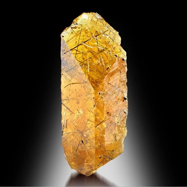 Exquisite Honey Titanite Crystal