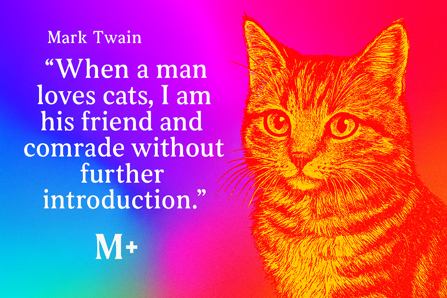 Purrs and Prose: Mark Twain’s Birthday with A Plus Pets