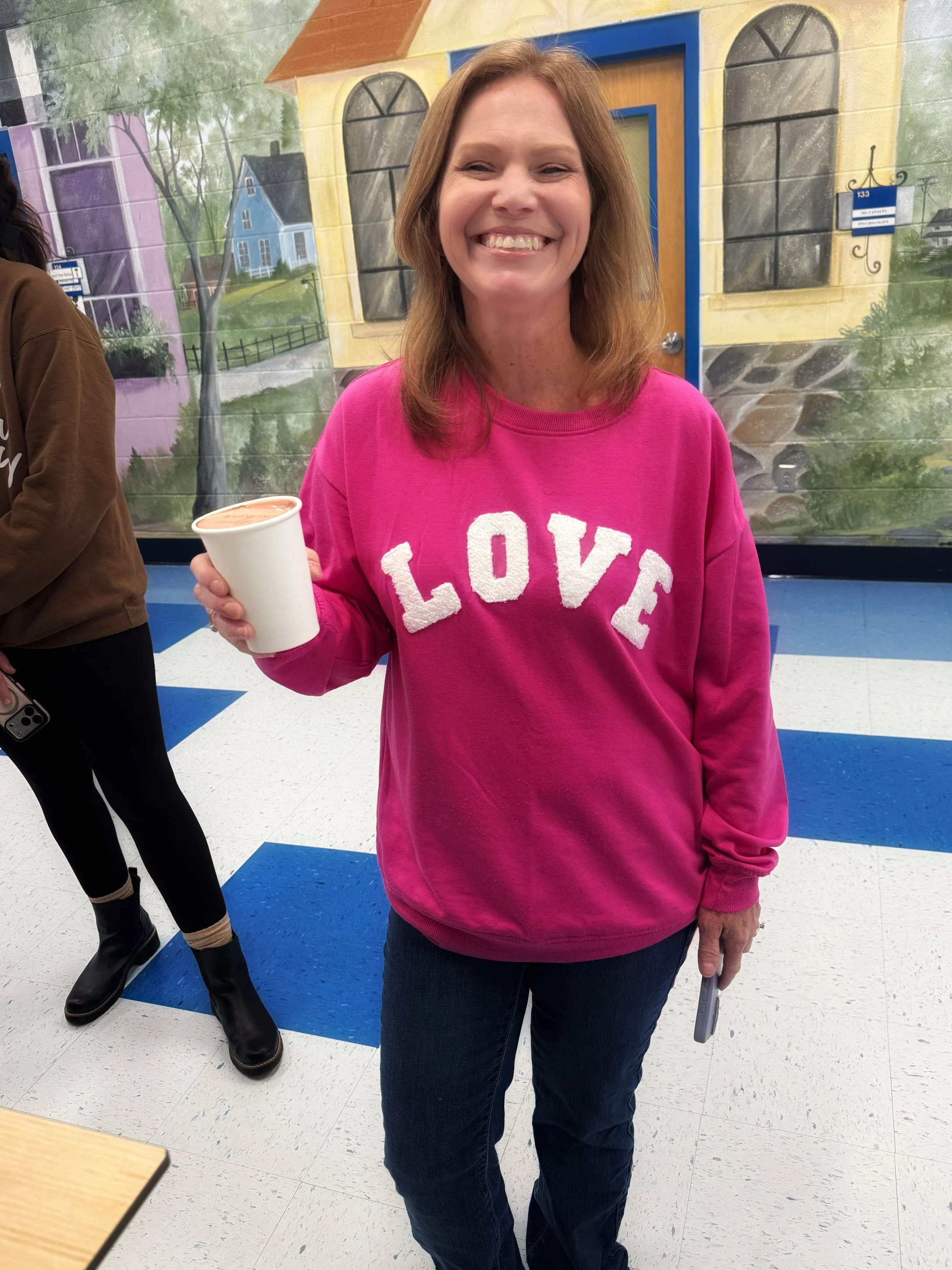 A mobile coffee cart serving guests at a school event in Knoxville, Tennessee.