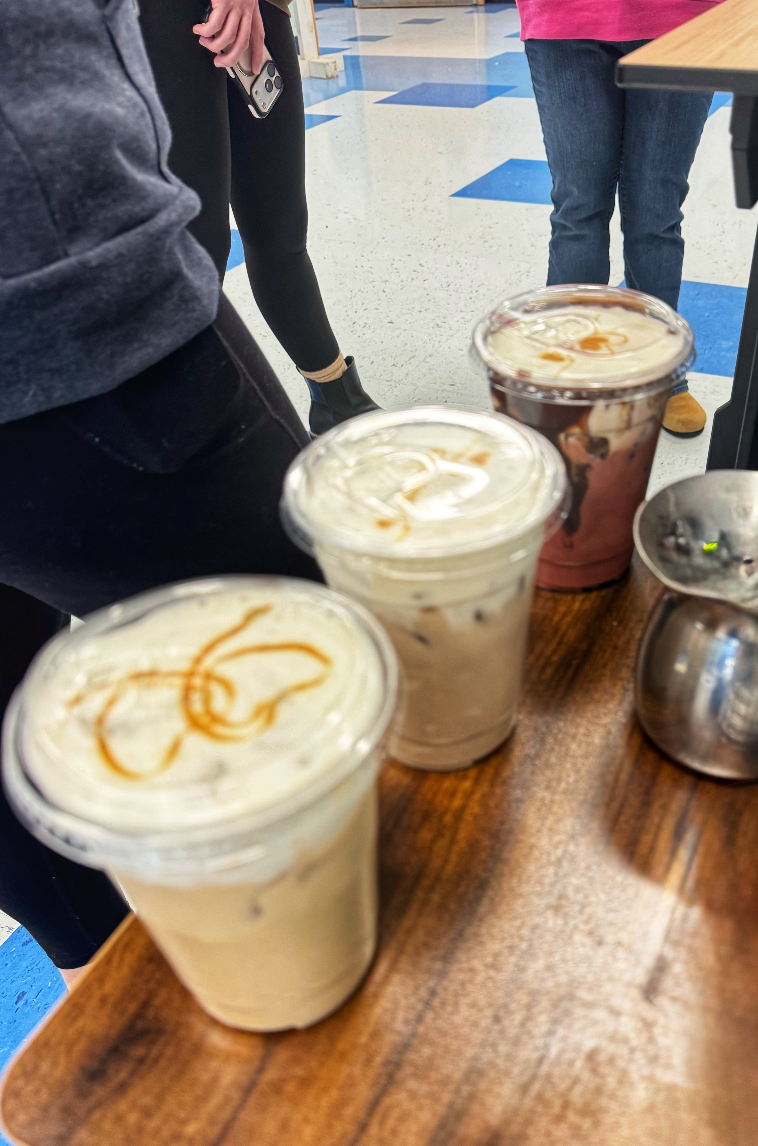 A mobile coffee cart set up for event service in Knoxville, Tennessee.