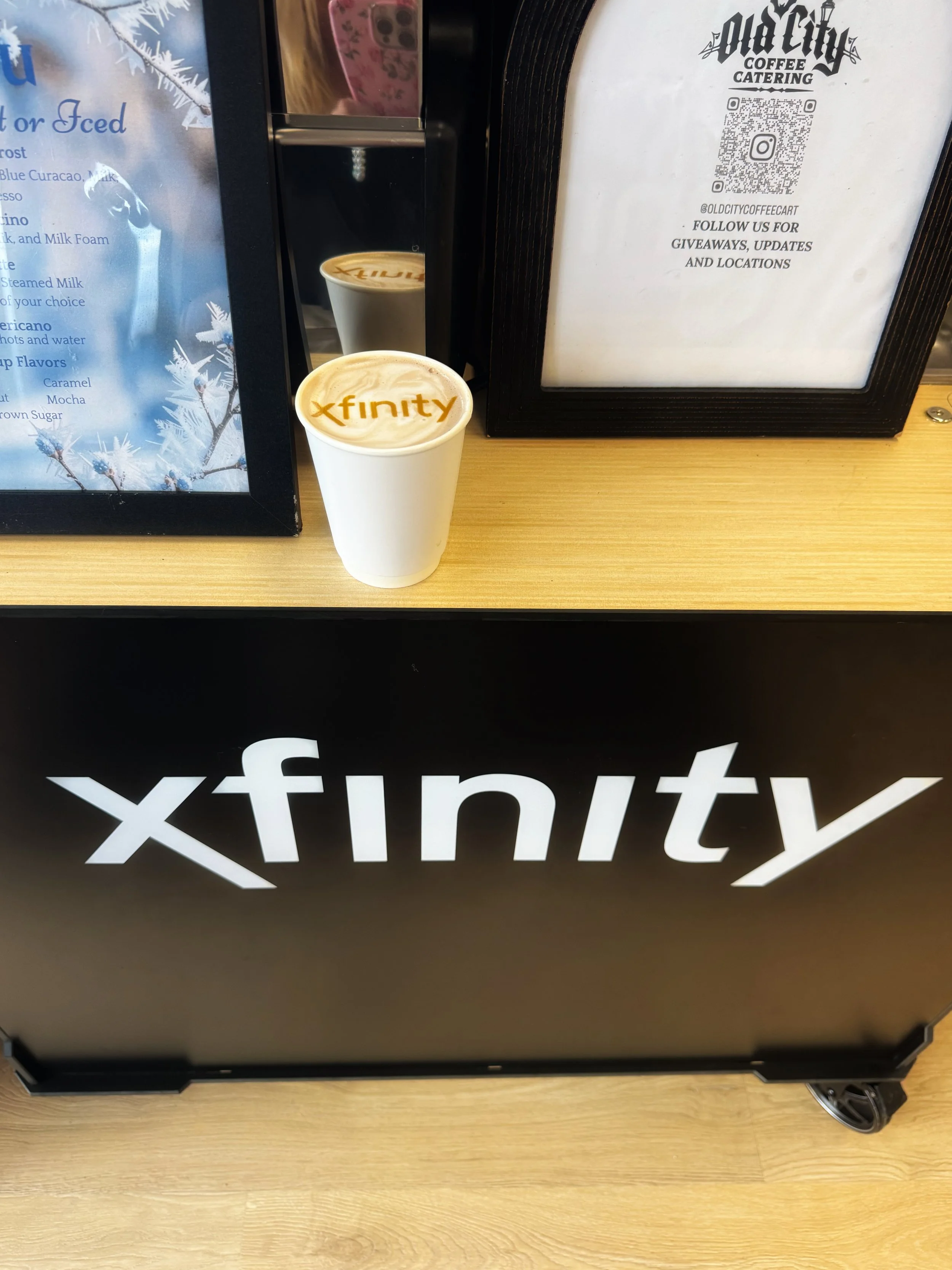 On-site espresso service from a professional coffee cart in the Tri-Cities TN