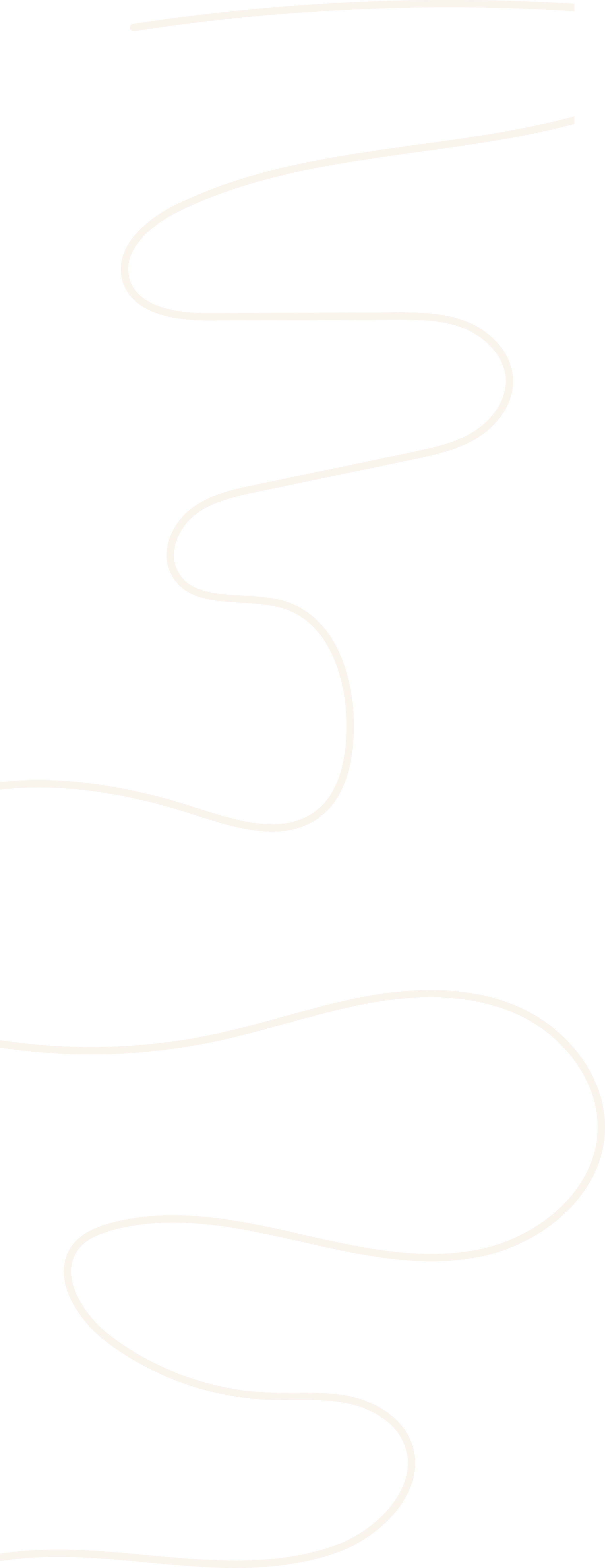 A continuous, wavy, golden thread line resembling a winding path.