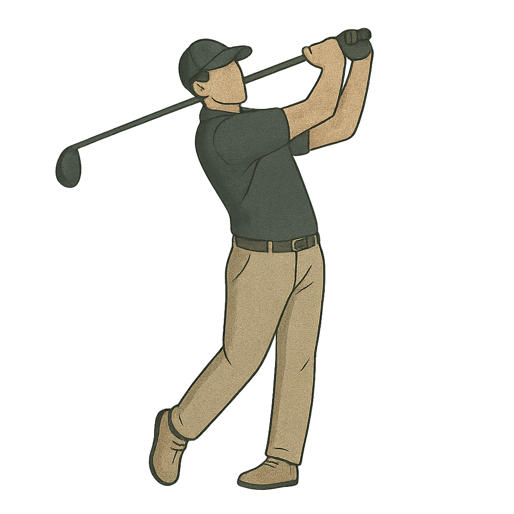 Golfer illustration