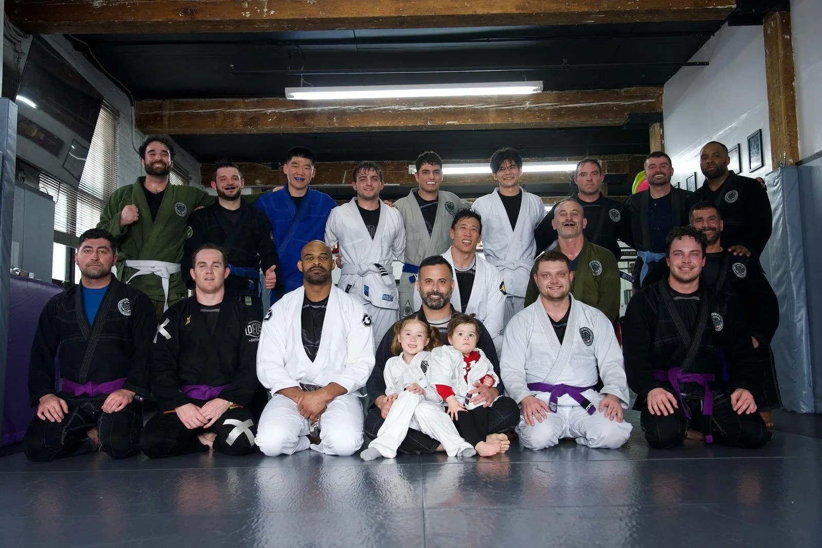 “Students after Brazilian Jiu Jitsu class at David Branch Jiu Jitsu Montville in Morris County NJ