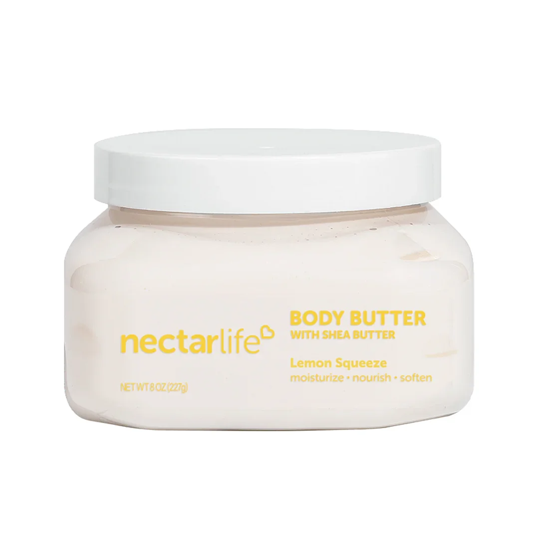 Treat yourself to our moisturizing body butter, and keep your skin glowing all year long. Each shea body cream is brimming with vitamin-rich shea butter and moisturizing avocado oil. You will love how your body feels!