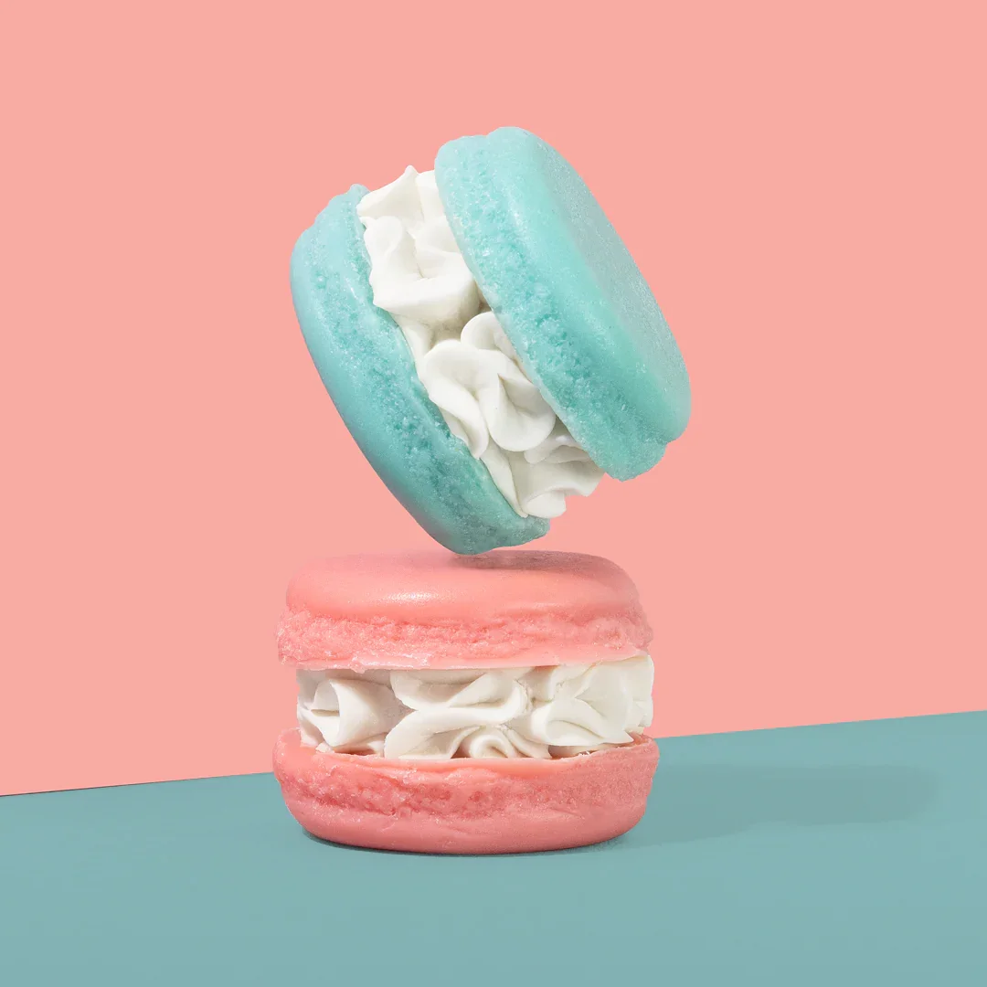 Cleansing and nourishing, our Macaron Soap retain moisture and soften skin with ingredients like palm oil, coconut oil and glycerin. Not to mention they are super cute!