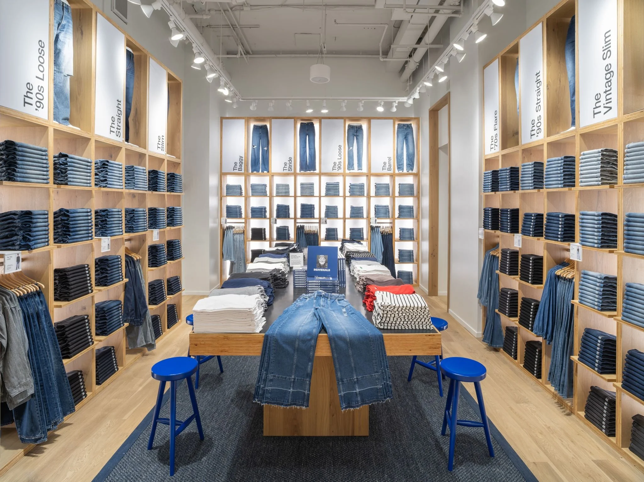 The Gap retail store millwork cabinetry and table