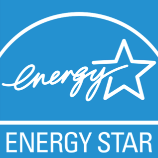 Energy Star logo with blue background, white star outline, and white text.