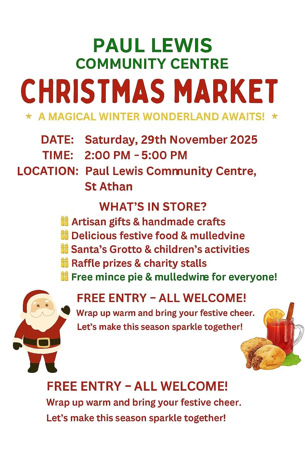 Christmas Market at Paul Lewis Community Centre