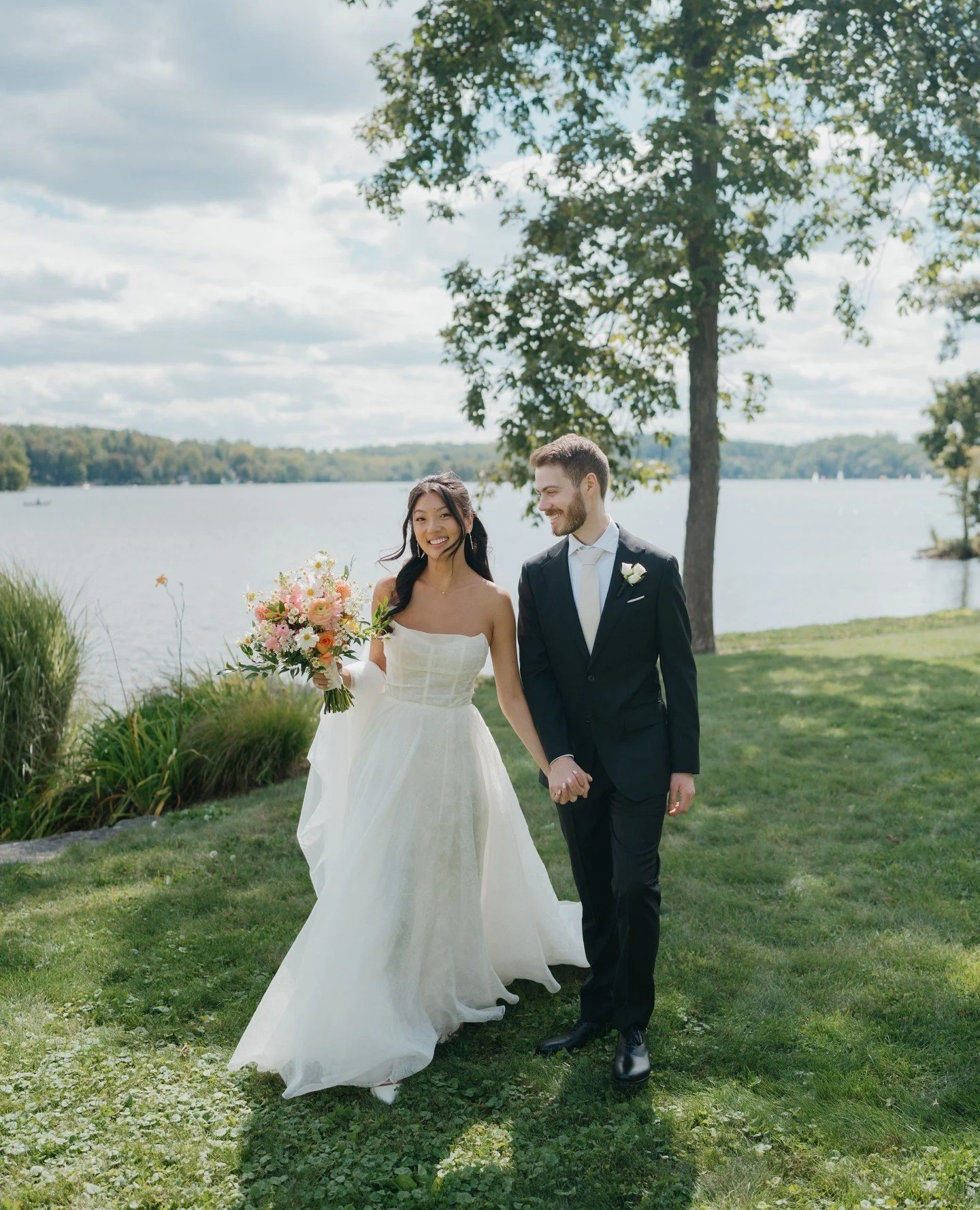 Emily &amp; Sam 🌸⁠
⁠
at @northshorehouse⁠
Captured by the incredible @adamokimatsuphotography⁠
⁠
#wedding #weddinginspiration #weddingflowers #florist #flowers