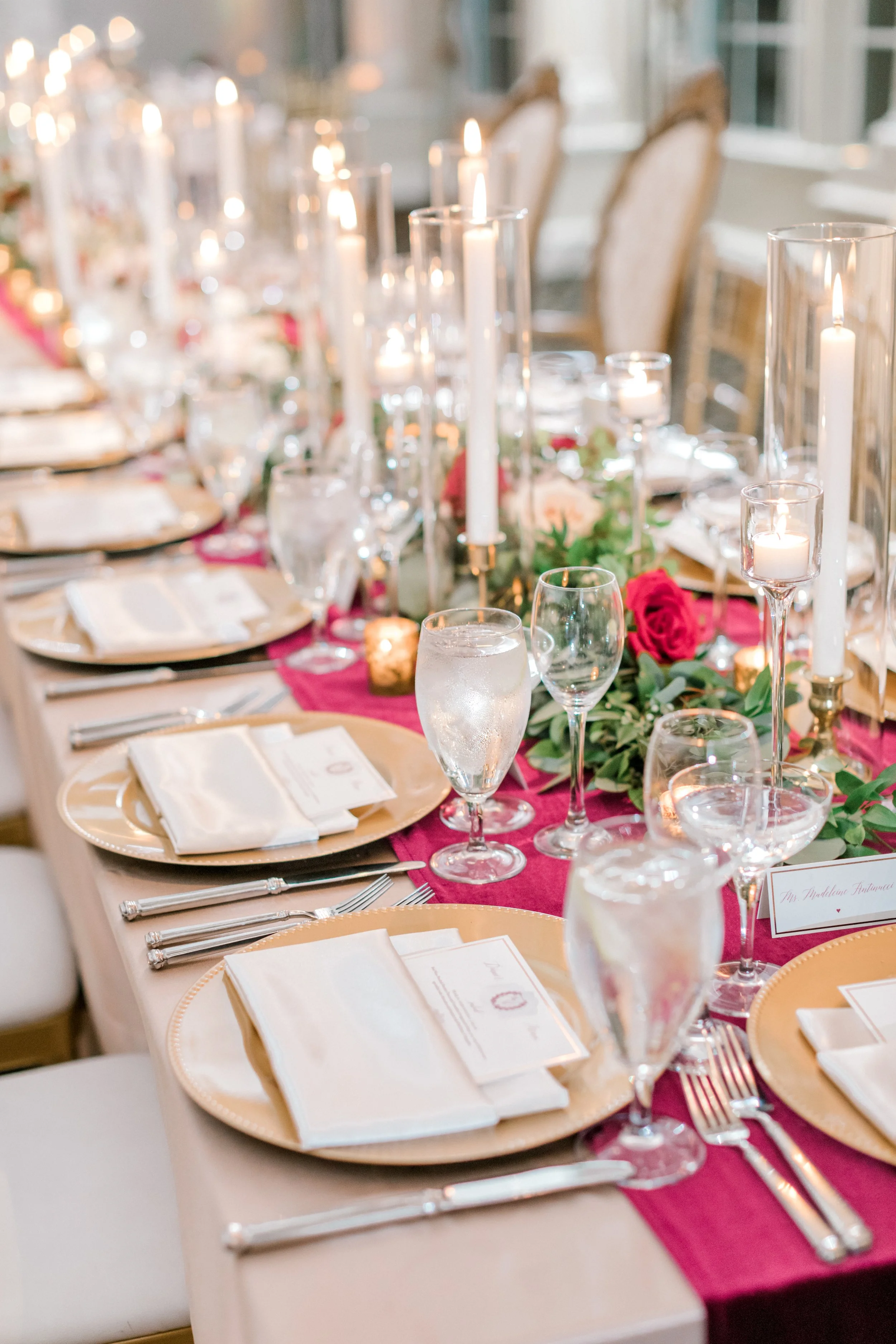 taper candle brass garland tablescape.jpg