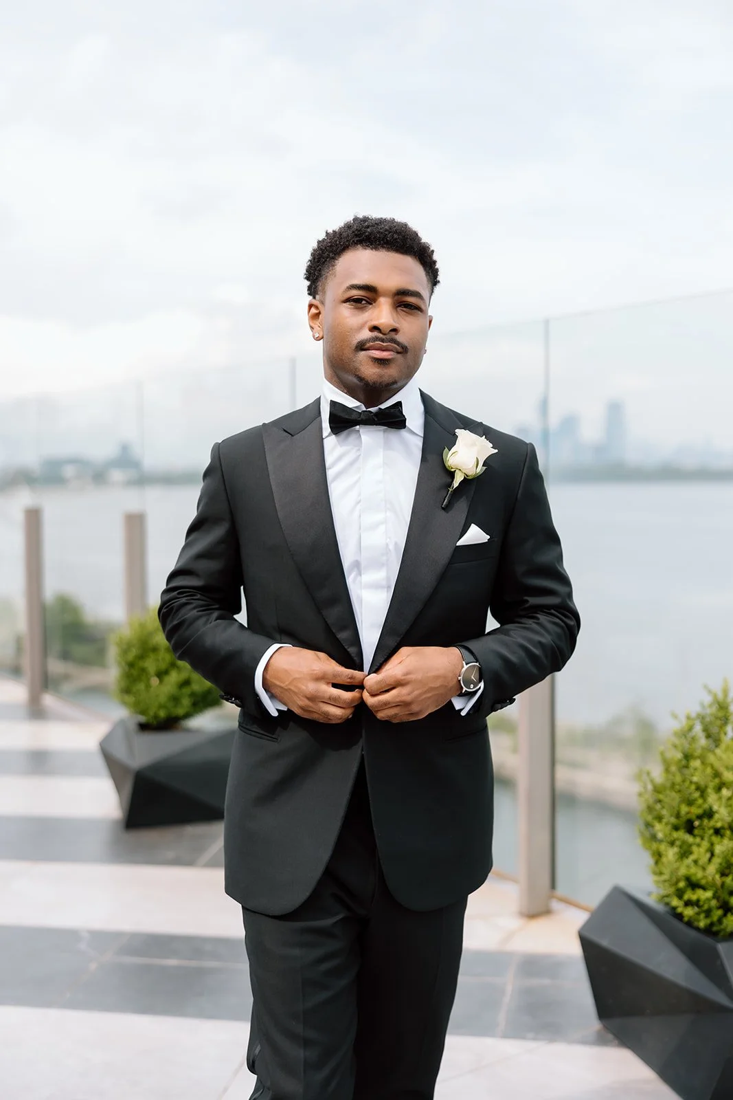 Malaika & Alex - Hudson House Jersey City NJ Wedding - Couples Portraits 095.jpg