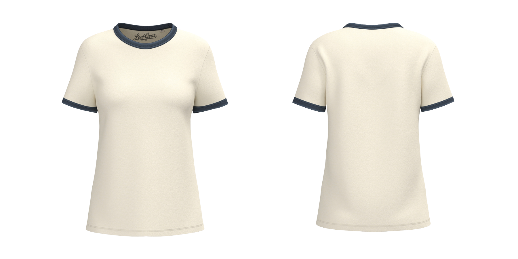 Ivory / Washed Navy