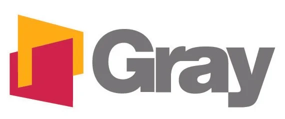 Gray Microsoft logo with red and yellow squares