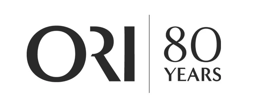 Logo displaying the text 'ORI' alongside '80 Years' to mark an 80th anniversary.