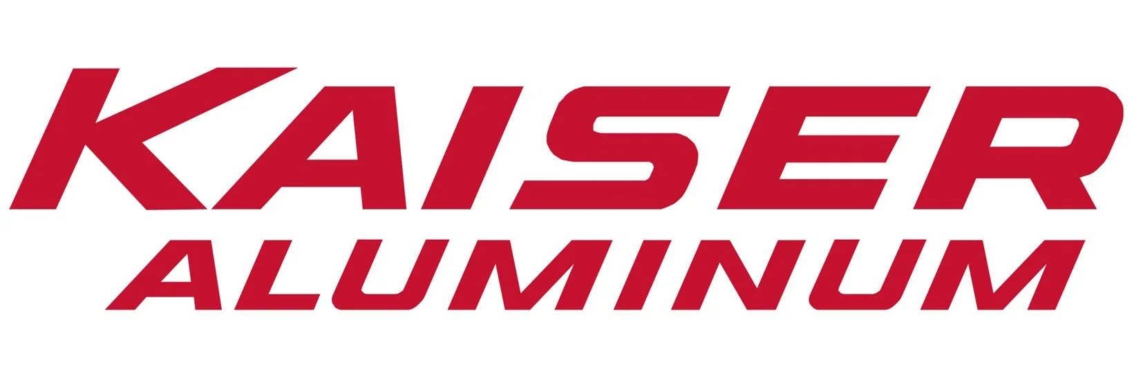 Kaiser Aluminum logo in red text on a white background