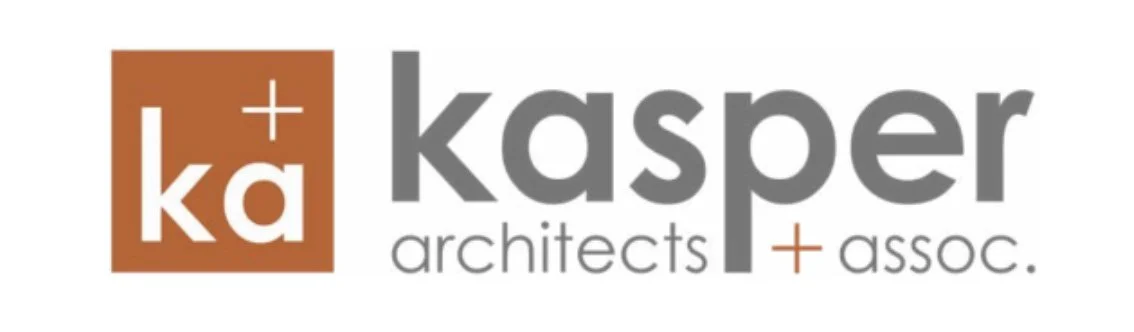 Logo for Kasper Architects & Associates featuring a stylized 'ka' inside an orange square, with the company name to the right.